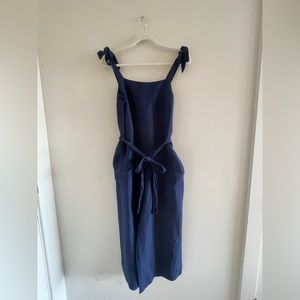 Tommy Bahama Navy Linen Jumpsuit